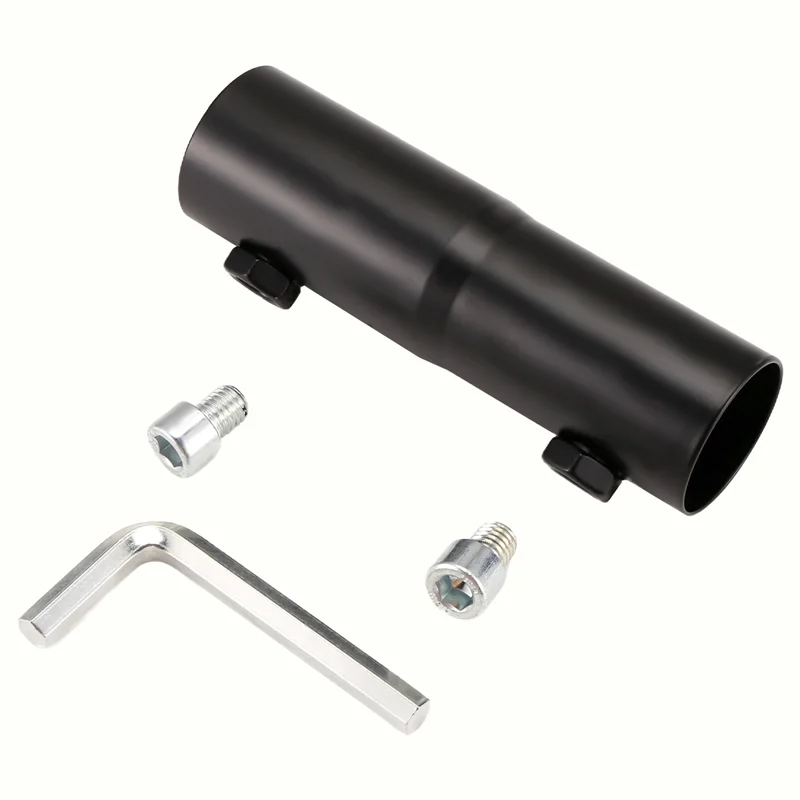 Aluminum alloy Starlink pipe adapter mounted on satellite internet pole, suitable for roof or wall installation.