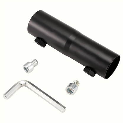 Aluminum alloy Starlink pipe adapter mounted on satellite internet pole, suitable for roof or wall installation.