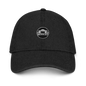 Black denim Otto Cap hat featuring a classic design, one size fits most, with back-up file icon embroidery.