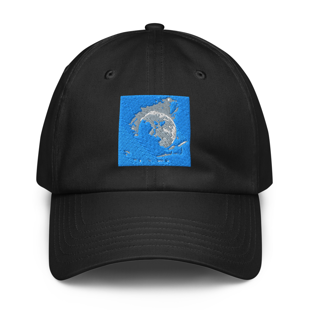 Black Under Armour Dad Hat with curved brim and adjustable strap, featuring the Under Armour logo on the front.