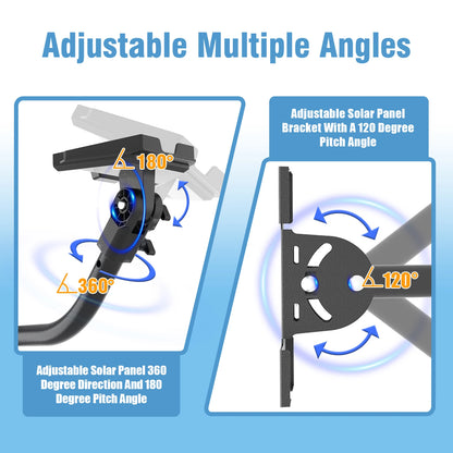 Starlink Gen 3 pole mounting bracket with adjustable wall mount and 3rd-generation aluminum pipe adapter, black, for secure satellite installation.