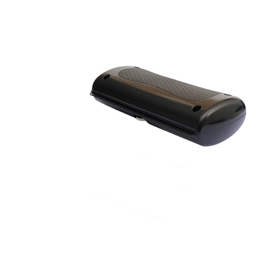 Black pet grooming comb from BackupMyFilesNow.com with fine and wide teeth for detangling and grooming pets.
