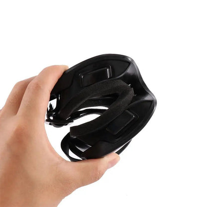 Black radiation-proof anti-fog safety goggles by BACKUPMYFILESNOW.COM® with dustproof lenses for outdoor work and industrial safety.