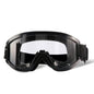 Black radiation-proof safety goggles with anti-fog and dustproof features, designed for outdoor work and factory safety.
