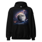 Black unisex heavy blend hoodie by Gildan 18500, featuring a comfortable, soft fabric and casual fit.
