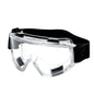 Black safety antifog protective goggles with clear lenses, wind-proof, anti-splash, ideal for industrial, lab, cycling, and riding activities.