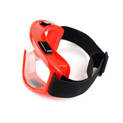 Transparent safety goggles with large frame, anti-impact and anti-dust protection, suitable for outdoor riding and protective use.