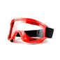 BackupMyFileSNOW® black safety goggles with transparent lenses, anti-impact, anti-dust, large frame for outdoor riding protection