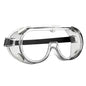 Clear safety goggles from BACKUPMYFILESNOW.COM® designed to fit over glasses, anti-fog, protective eyewear for lab and chemistry use.