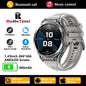 BackupMyFilesNow.com black smart watch with 1.43-inch AMOLED screen, Bluetooth calls, GPS, and health monitoring features.