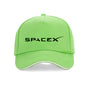 Black SpaceX logo cap for men and women, adjustable unisex baseball cap with snapback closure and hip-hop style.