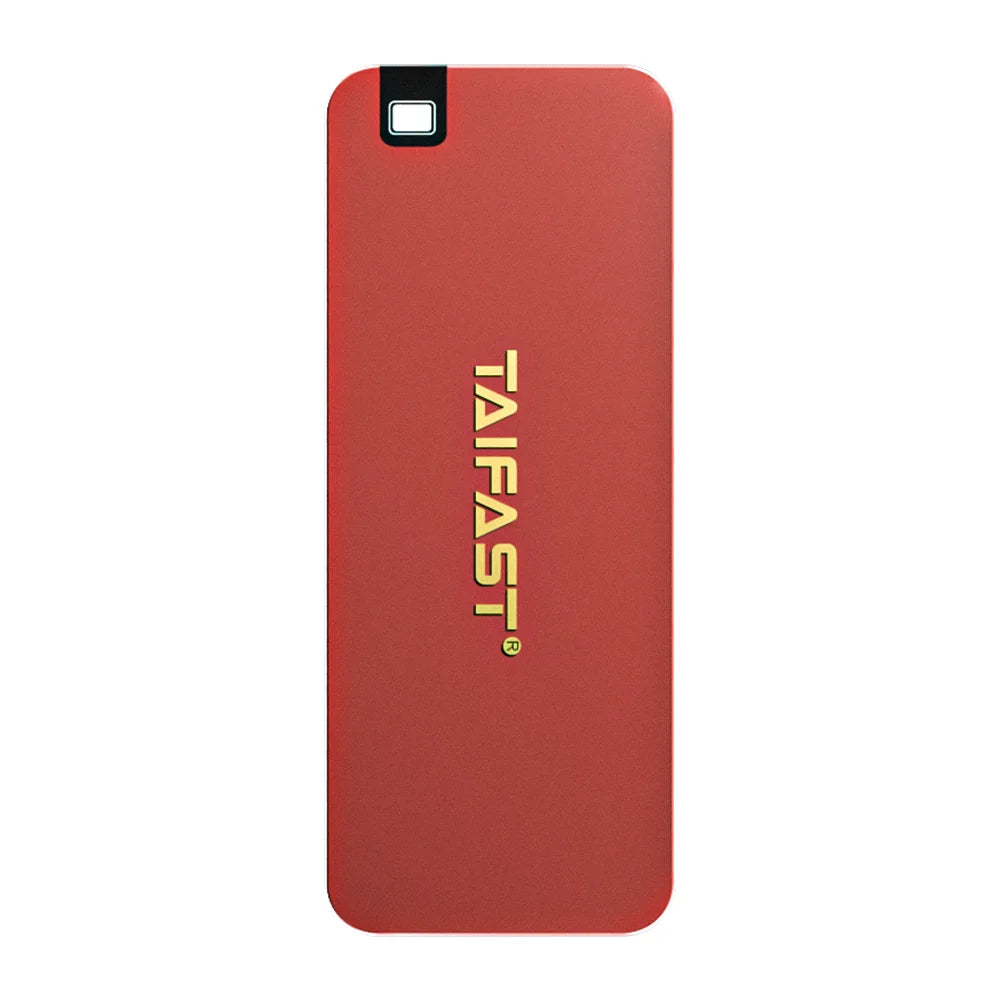 Black Taifast OEM USB 3.1 Type-C SSD external hard drive with 120GB, 240GB, 500GB, or 1TB M.2 solid state storage.