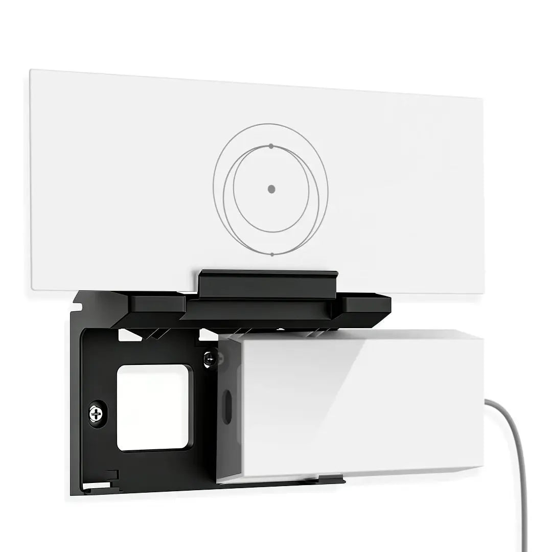 Black Starlink Gen3 router wall mount with 2-in-1 power supply holder, ideal for satellite internet setup at home, RV, or office.