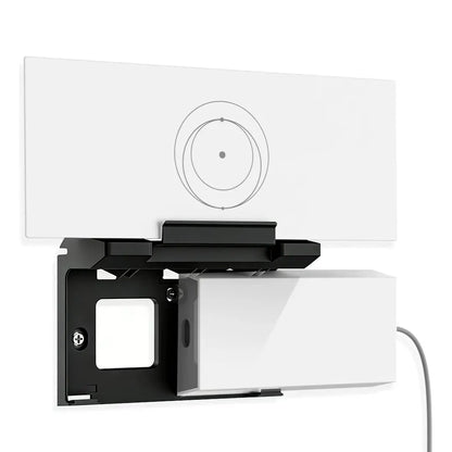Black Starlink Gen3 router wall mount with 2-in-1 power supply holder, ideal for satellite internet setup at home, RV, or office.