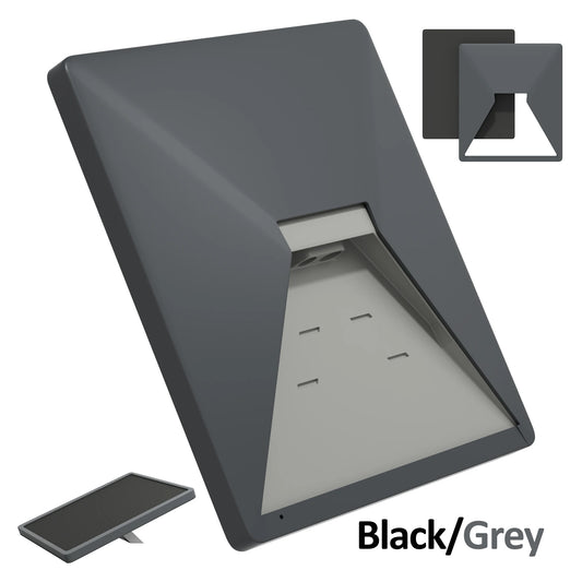 Black Starlink Mini Case by BACKUPMYFILESNOW.COM®; liquid silicone protective cover for Starlink satellite dish and portable full cover.