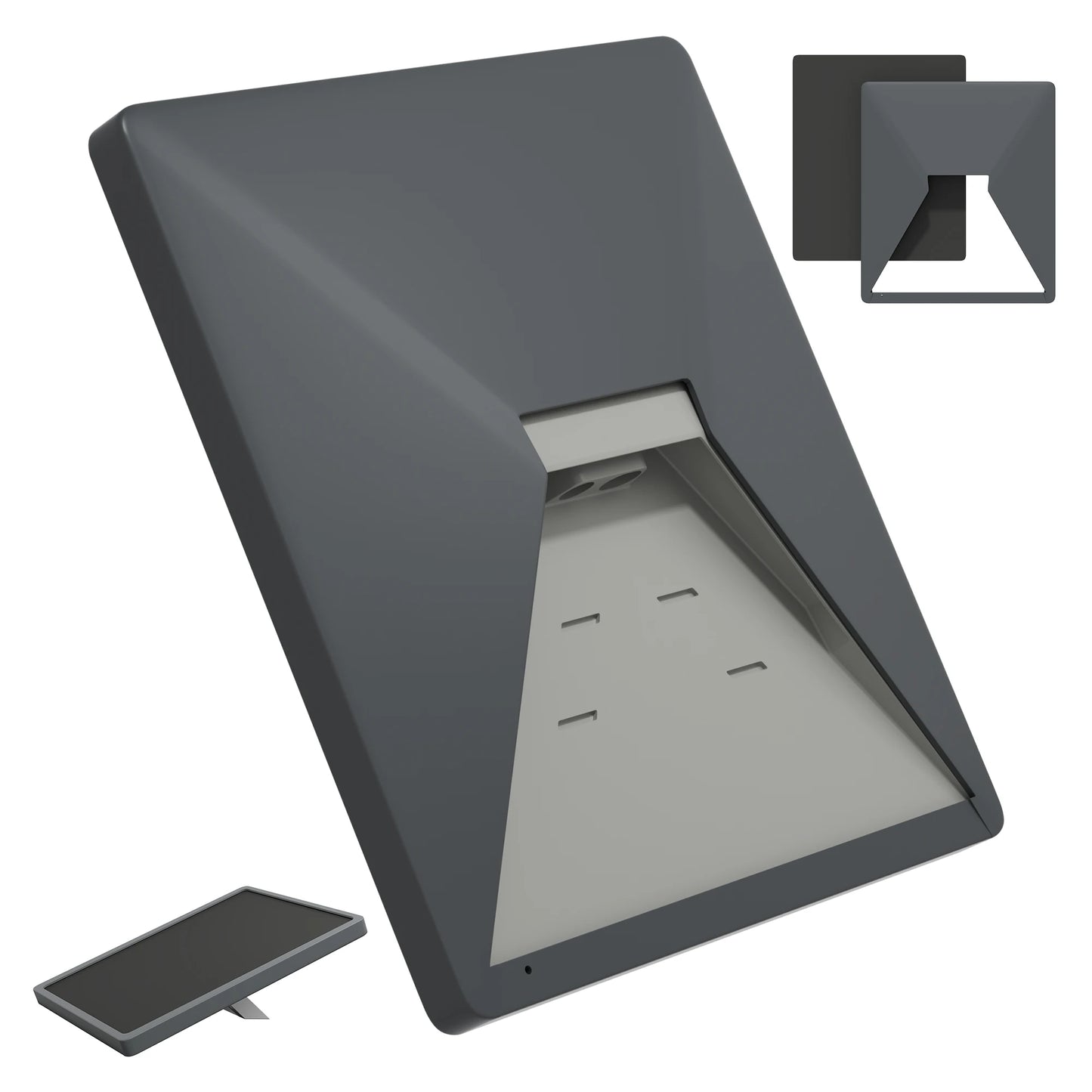 Black Starlink Mini Case by BACKUPMYFILESNOW.COM® - Liquid silicone protective cover for Starlink satellite dish and portable system.