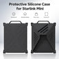Black silicone cooling cover for Starlink Mini antenna, shockproof anti-collision case, portable heat dissipation shell by BACKUPMYFILESNOW.COM®