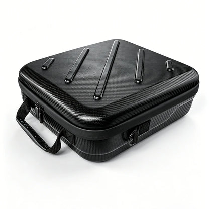 Black Starlink Mini Kit hard carrying case from BACKUPMYFILESNOW.COM®, waterproof, shockproof, scratch-resistant travel storage bag.