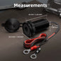 Starlink Mini RV cable pass-through kit with waterproof aluminum DC socket and O-ring adapter for car installation.