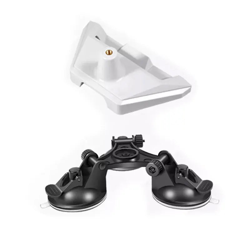 Black Starlink Mini suction cup mount base for TV antenna and satellite dish, designed for car roof mounting accessories.