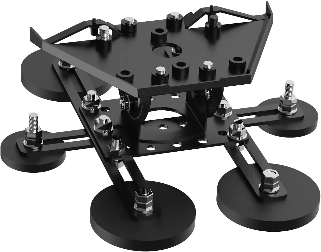 BackupMyFilesNow.com® Starlink Mini V4 magnetic roof mount with metal bracket, suction cups, and adjustable angle for RV, car, yacht, truck