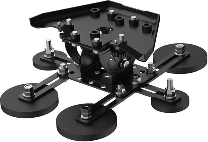 Starlink Mini V4 Magnetic Roof Mount by BACKUPMYFILESNOW.COM®, with 6 magnetic bases and metal bracket for RV, car, yacht, and truck.