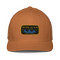 Backupmyfilesnow.com Steady Wave Mesh Trucker Hat with adjustable snapback, breathable mesh panels, and curved brim.