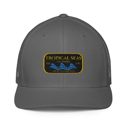 BACKUPMYFILESNOW® Steady Wave Mesh Trucker Hat featuring breathable mesh panels and a curved brim for casual outdoor wear.