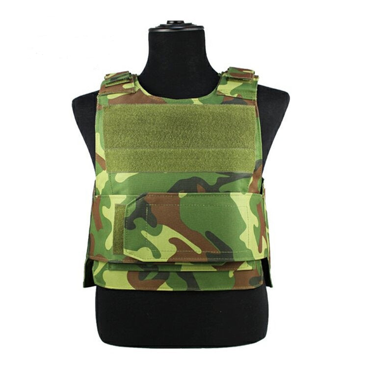 Black tactical outdoor vest by BACKUPMYFILESNOW.COM® with multiple pockets and adjustable straps for outdoor activities.