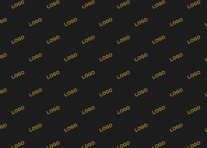 Black custom tissue paper with logo, ideal for gift wrapping and personalized packaging, 50x70cm, 250 sheets.
