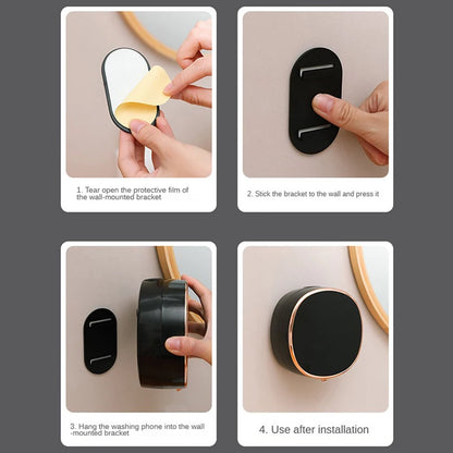 Black touchless automatic hand soap dispenser with infrared sensor, foam soap, and digital temperature display.