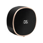 Black touchless automatic hand washer sensor soap dispenser with infrared sensor, foam liquid soap, and digital temperature display.