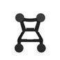 Black flat magnetic car mount for Starlink Mini Dish, designed for secure vehicle installation, by BACKUPMYFILESNOW.COM®