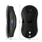 Black BackupMyFilesNow.com smart window cleaning robot with auto-path planning, 5600Pa suction, remote control, and safety rope for high-rise glass