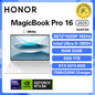 Black Honor MagicBook Pro 16 laptop with 32GB RAM, 1TB storage, 3.1K display, and 165Hz refresh rate, ultrabook gaming notebook.