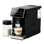 Black 3rd-Gen Automatic Espresso Machine with milk frother, removable brewer, grinder, and detachable milk tank.