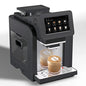 Mcilpoog WS817 7-inch color touchscreen automatic espresso machine with milk frother and 21 flavor options for home and office use