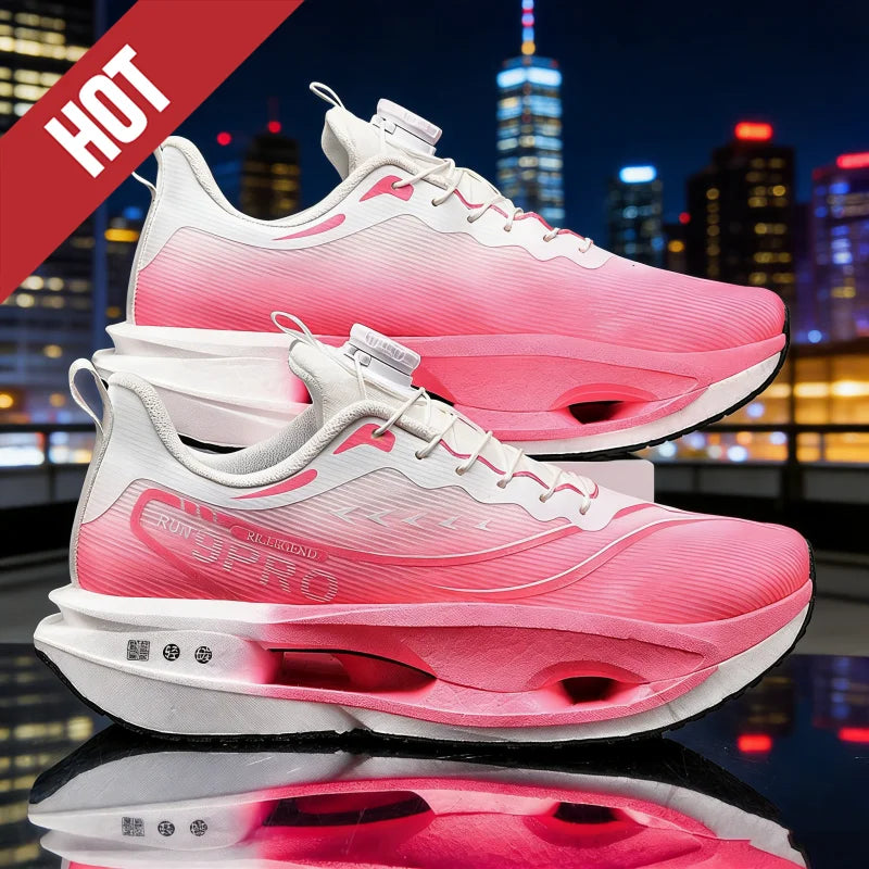 Black and white men's and women's running shoes by BackupMyFilesNow.com, lightweight, breathable, nonskid athletic sneakers for marathon.