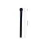 High-quality flat blush brush with synthetic hair and wooden handle for precise cheek makeup application.