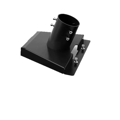Carbon steel mount pipe adapter kit for Starlink Gen 3 roof mounting, shown with mounting plate and accessories.