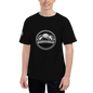 Men's black Champion Heritage T-shirt in size XL, featuring classic logo design and comfortable cotton fabric.