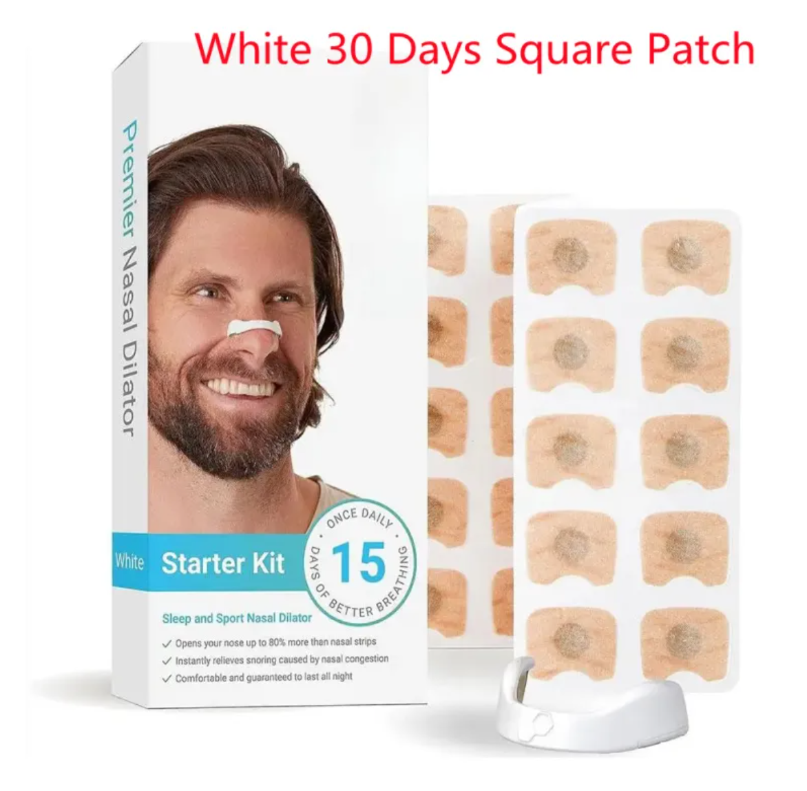 Black Breathe Easy Nasal Dilators by BackupMyFilesNow.com, designed to improve nasal airflow and reduce congestion.