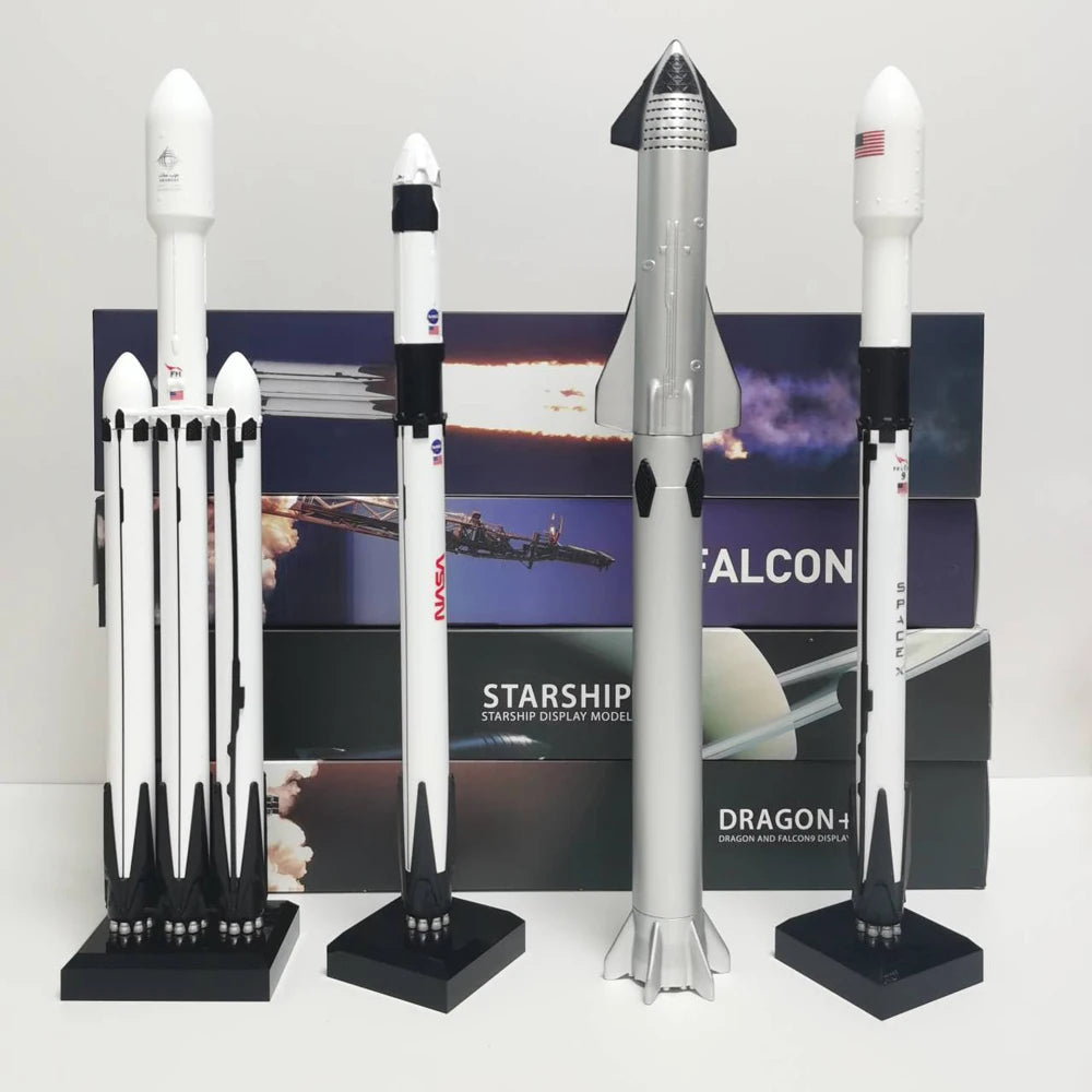 SpaceX Starship Falcon 9 FH Block 5 and Starlink Super Heavy space rocket model by BACKUPMYFILESNOW.COM®