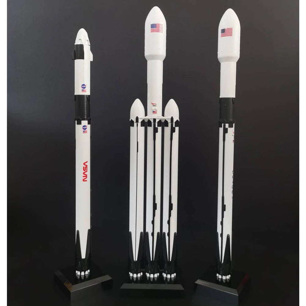 Model of SpaceX Starship, Falcon 9 FH, and Super Heavy Space Rocket in detailed scale model by BACKUPMYFILESNOW.COM®