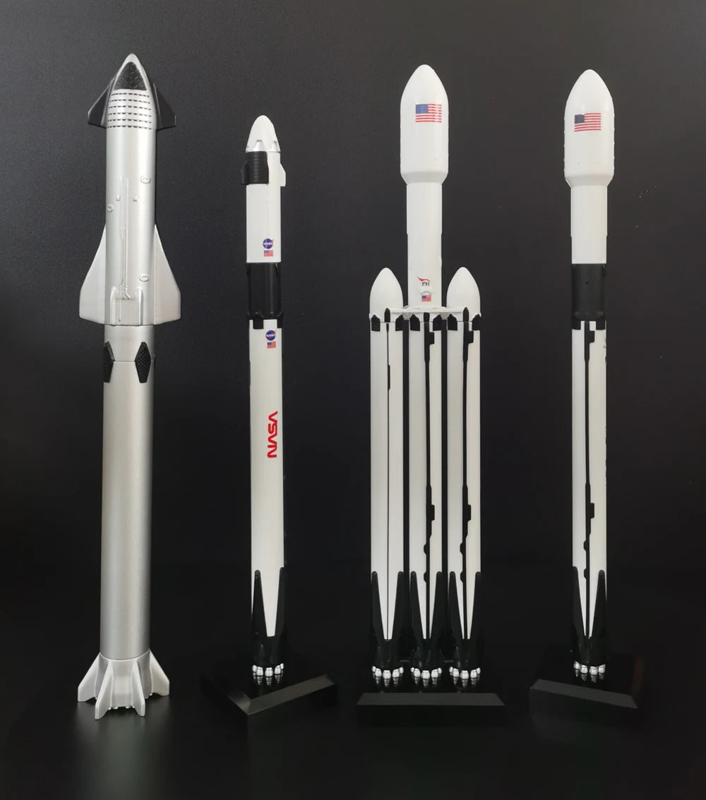 Detailed model of SpaceX Starship Falcon 9 FH Block 5 with Starlink Super Heavy rocket by BACKUPMYFILESNOW.COM®