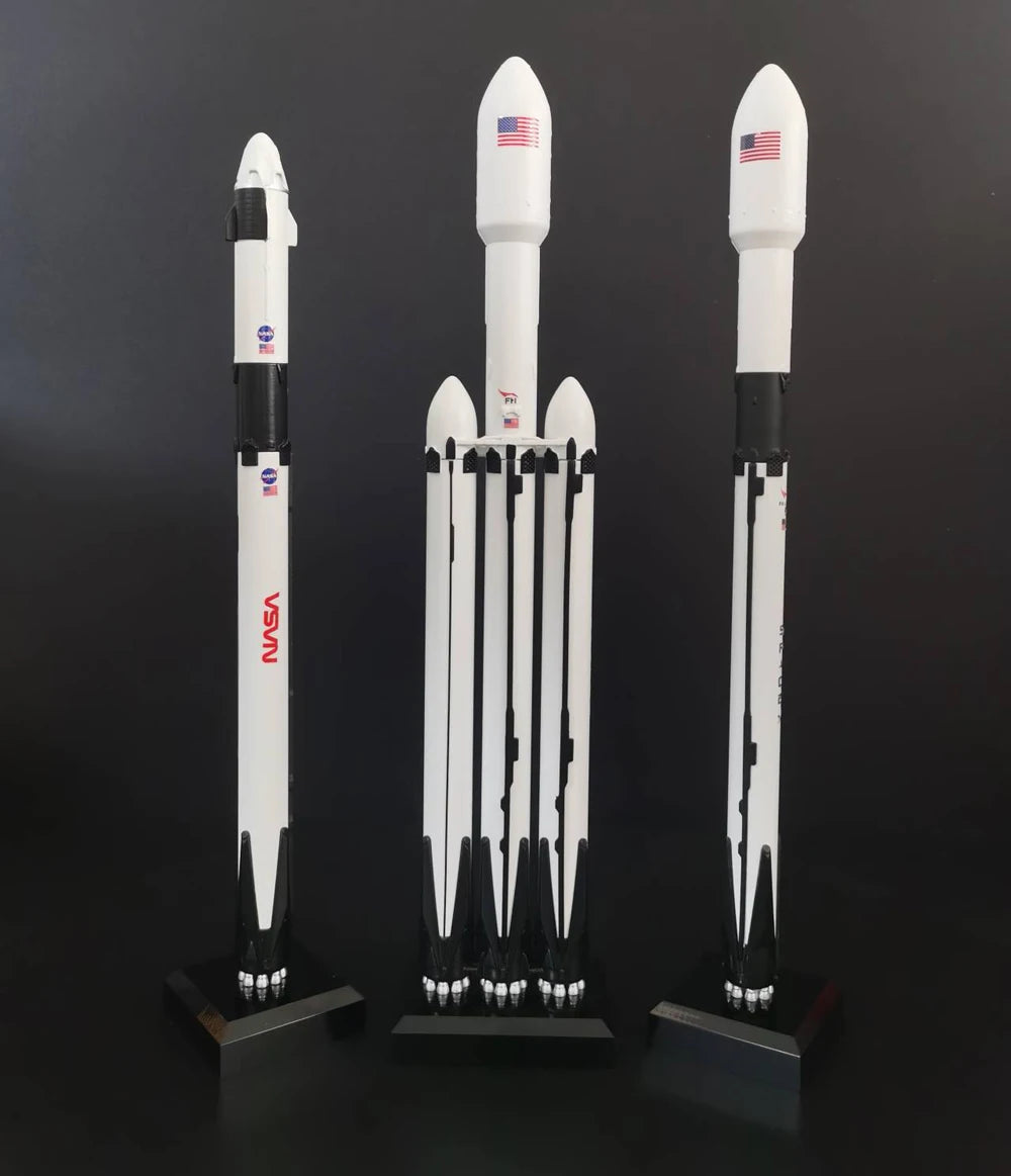 SpaceX Starship Falcon 9 FH Block 5 and Starlink Super Heavy Space Rocket model by BACKUPMYFILESNOW.COM®