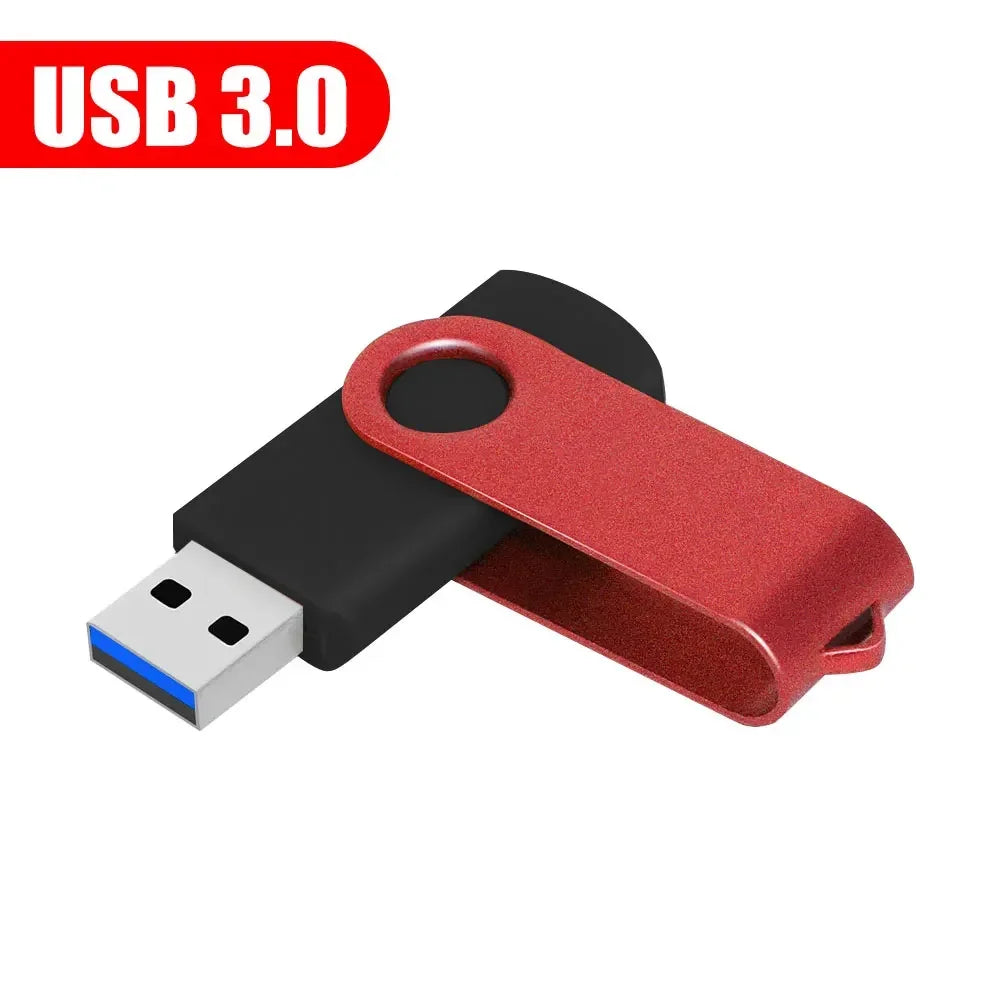 Blue 128GB USB 3.0 flash drive by BackupMyFilesNow.com, metal pen drive suitable for computers with 8GB to 128GB storage.