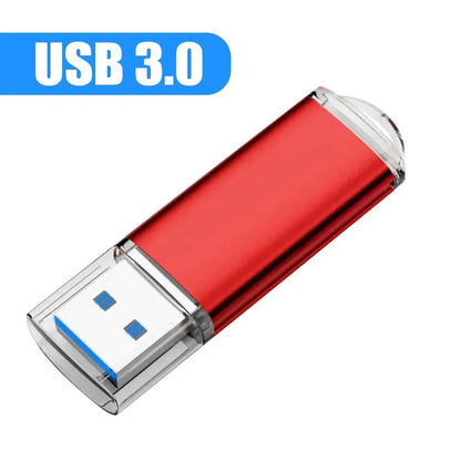 Blue 128GB USB 3.0 metal flash drive from BackupMyFilesNow.com, high-speed memory stick suitable for computers and various flash cards.