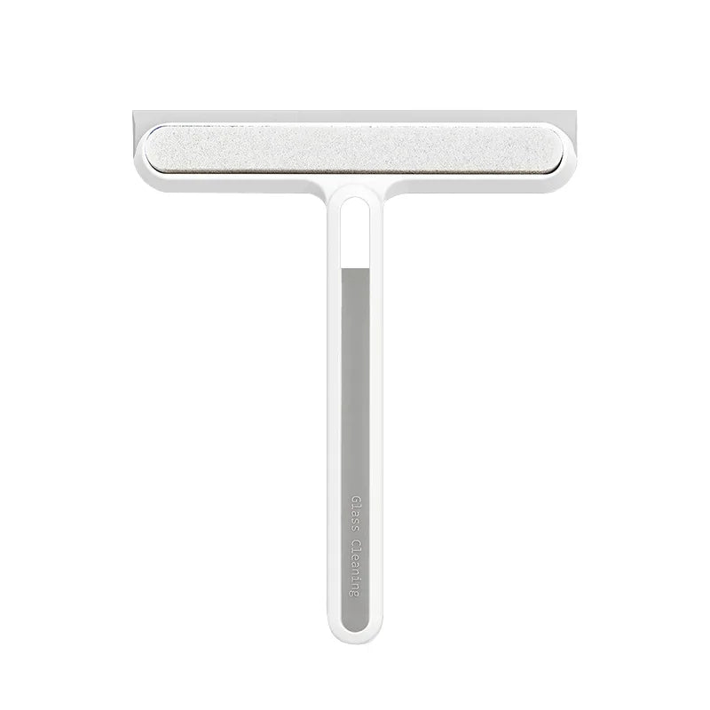 Blue silicone water wiper plate for cleaning car windshields, glass, windows, bathroom, and kitchen surfaces with a squeegee design.