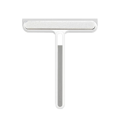 Blue silicone water wiper plate for cleaning car windshields, glass, windows, bathroom, and kitchen surfaces with a squeegee design.